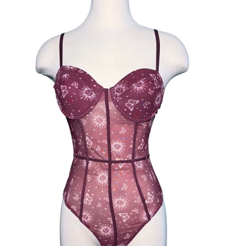 Rue21 Purple Lace Bra with Adjustable Straps and Structured Cups